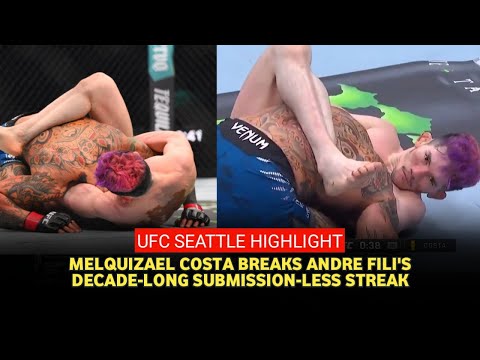 UFC Fight Night 252 Results: Melquizael Costa breaks Andre Fili&#039;s decade-long submission-less streak