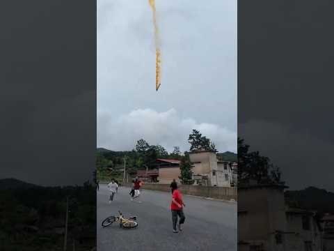 China Rocket Crashes On Town