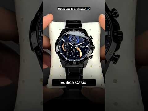 Edifice Casio Blue Dial Luxurious Elegant Men&#039;s Watch #elegantwatches #luxurywatchesformen #casio