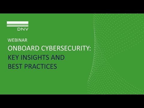 Webinar: Onboard cybersecurity - Key insights and best practices