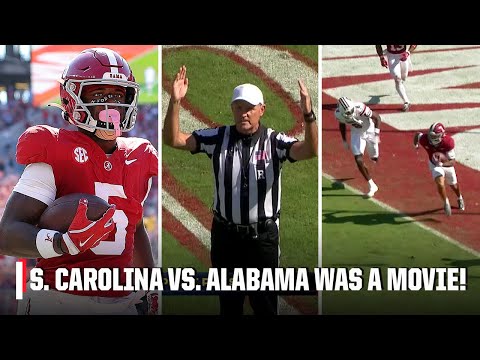 EPIC FINAL 2 MINUTES of South Carolina vs. Alabama was a Rollercoaster 🤯🍿 | ESPN College Football