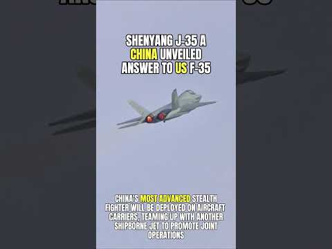 Chinese Shenyang J-35 A Stealth Fighter Unveiled: China Seconds in the World Following US #military