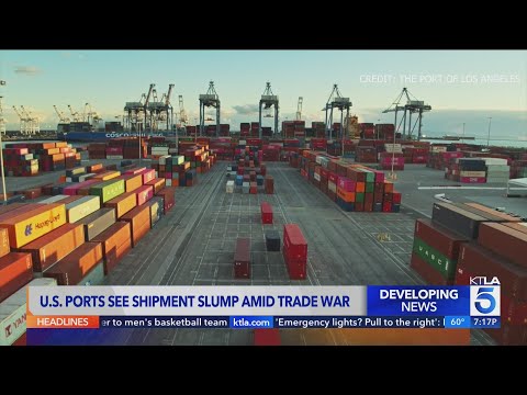 U.S. Ports see shipment slump amid Trump-China tariff war