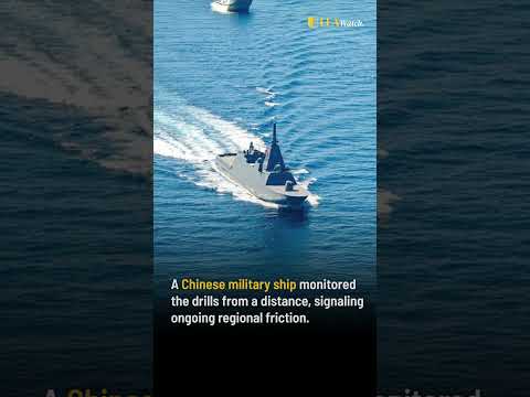 Philippines, US &amp; Japan Conduct Joint Drills Near Disputed Shoal | South China Sea Tensions |