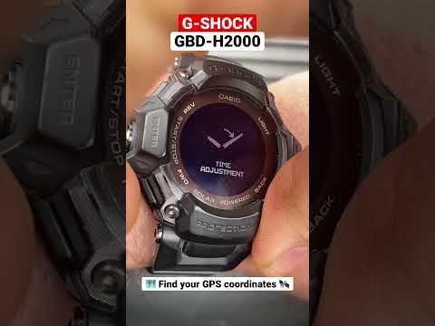 🗺️Find your GPS coordinates with the G-Shock GBD-H2000. 🛰️