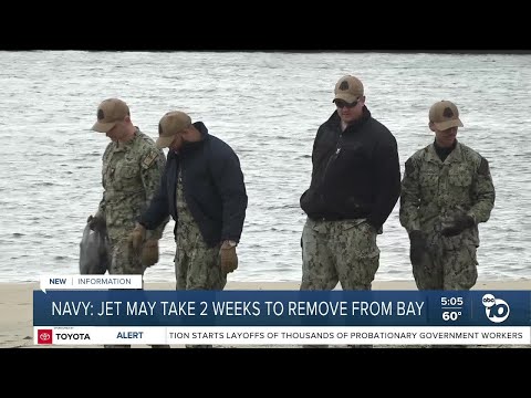 Navy: Fighter jet may take 2 weeks to remove from San Diego Bay