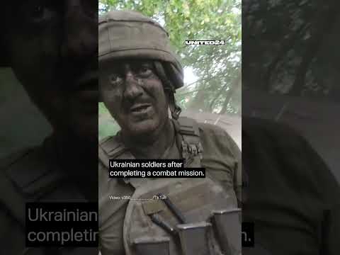 This Is What Ukrainian Soldiers Look Like After a Combat Mission #warinukraine