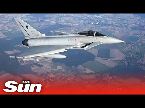 NATO fighter jets hold combat drills over Poland as tensions rise with Russia
