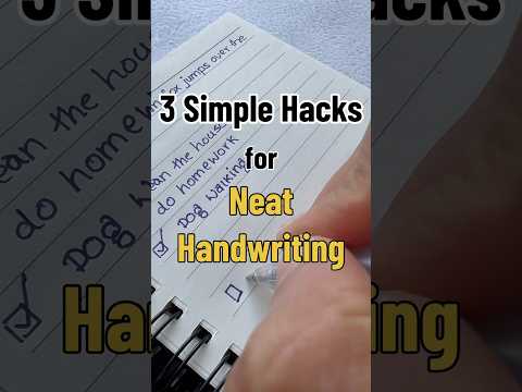 3 EASY tips for neat handwriting | handwriting tips | handwriting practice #shorts #handwriting