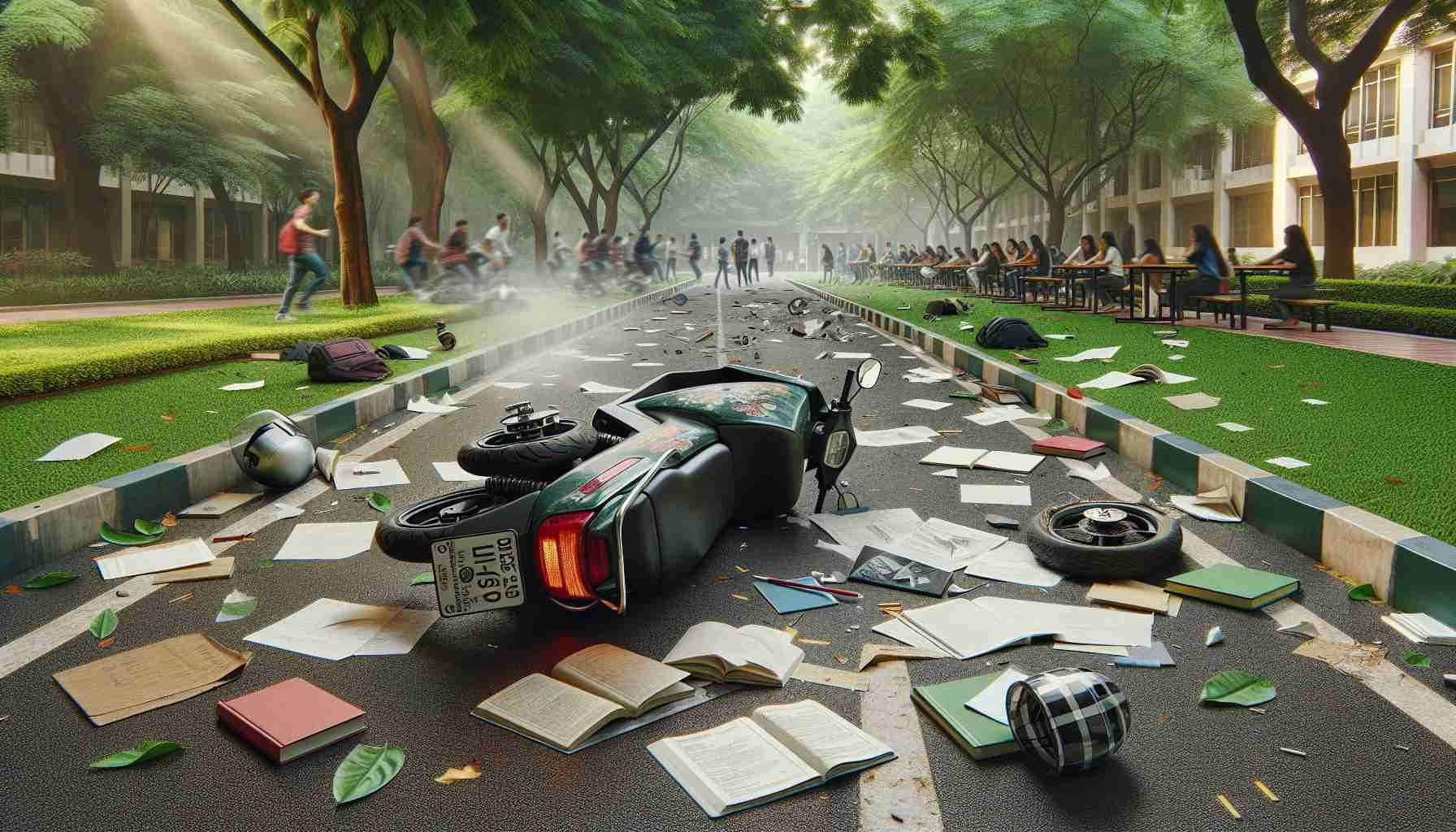 Tragic Scooter Incident on College Campus